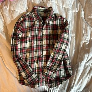 Plaid button down shirt